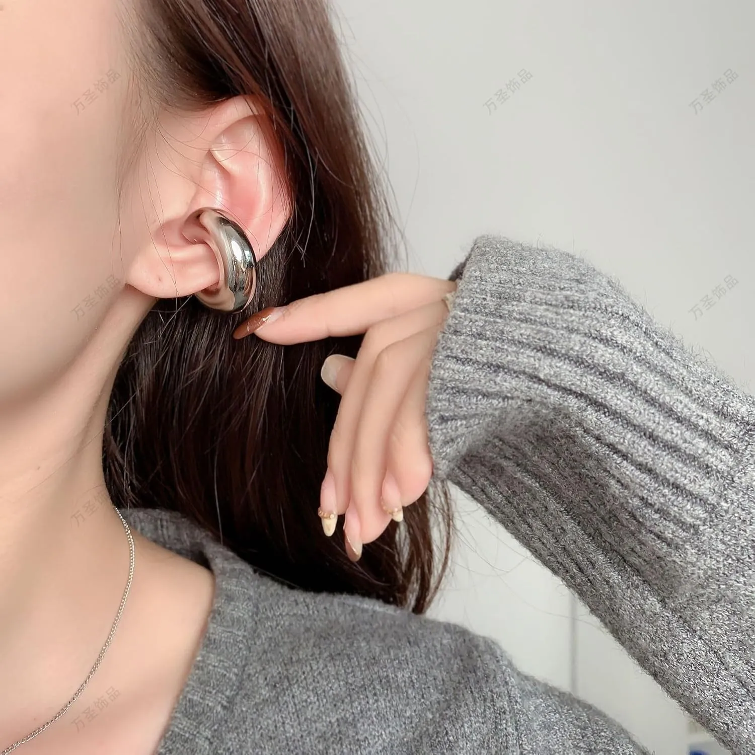 Ear Cuff Earrings for Women Chunky Ear Cuff Colourful Non Pierced Ear Cuff Non Piercing Clip On Cartilage Wrap Cuff Earrings Jewelry Gifts