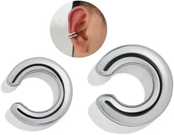 Ear Cuffs for Women, Huggie Ear Cuff,Non Pierced Ear Clips Cartilage Earring
