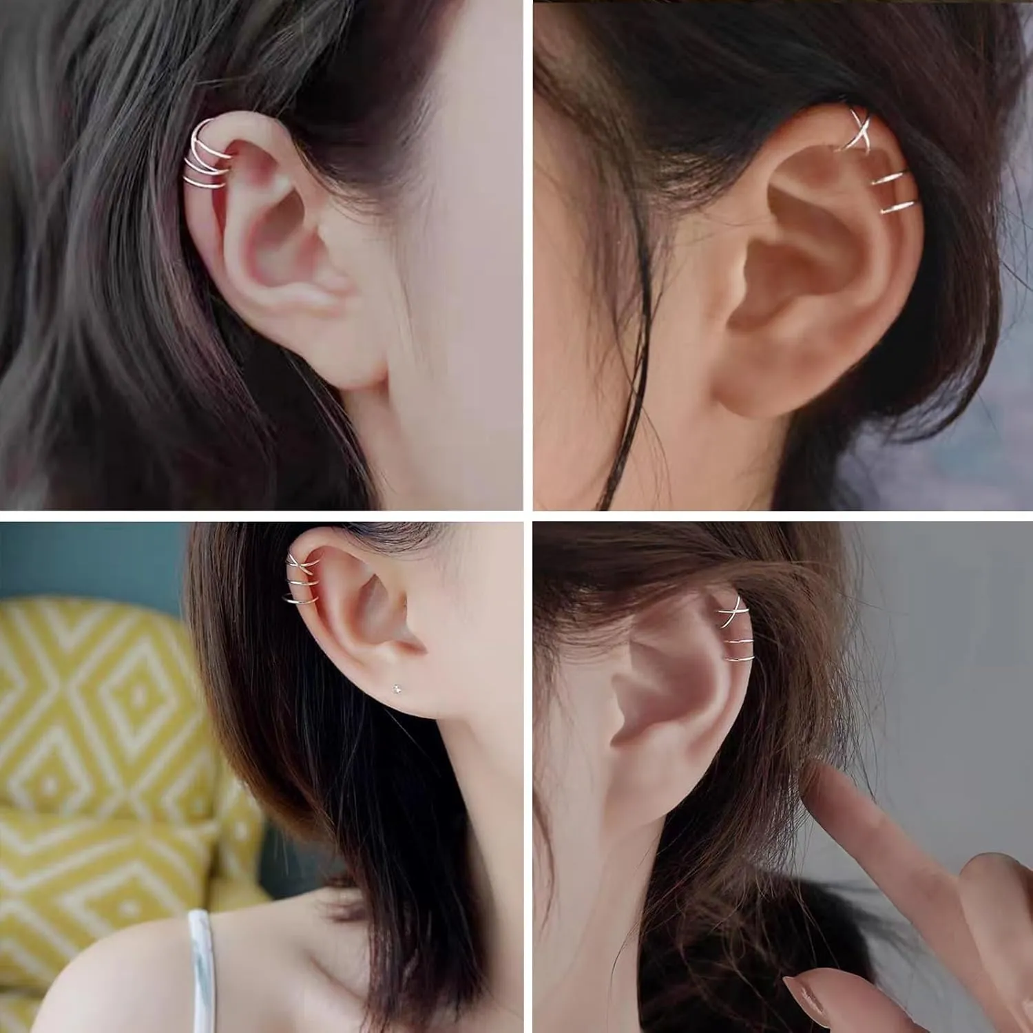 Ear Cuffs Non Piercing Ear Cuff Earrings for Women Trendy Stuff Ear Cuffs Earrings Cartilage Earring Jewelry Couple Gifts Boho Summer Beach Essentials