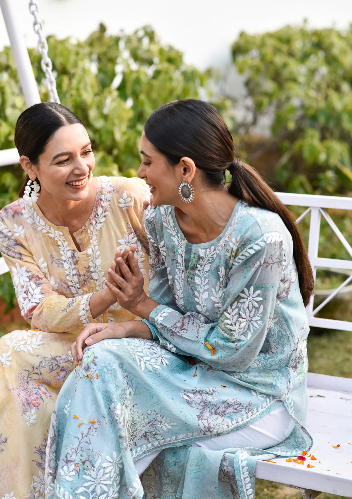 Eliza Mulmul Straight Kurta