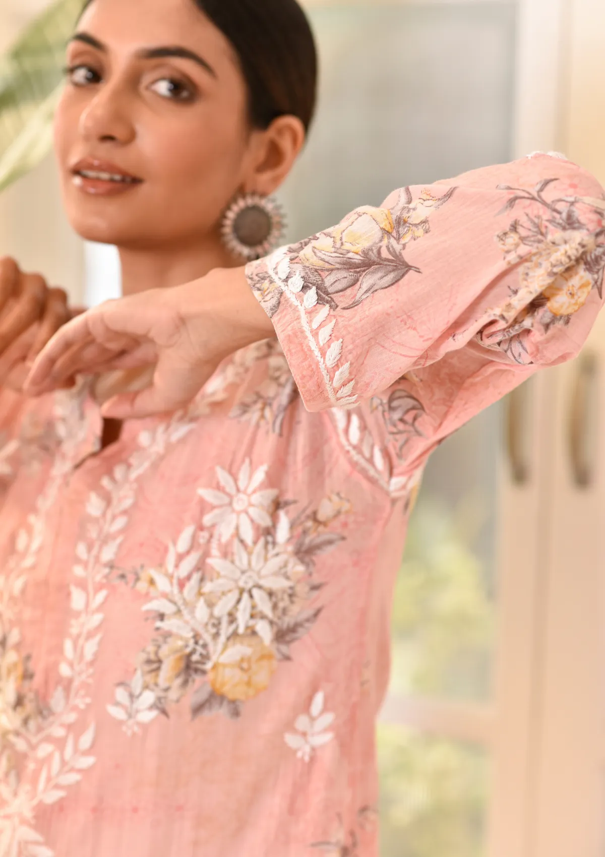 Eliza Mulmul Straight Kurta
