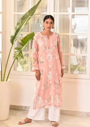 Eliza Mulmul Straight Kurta