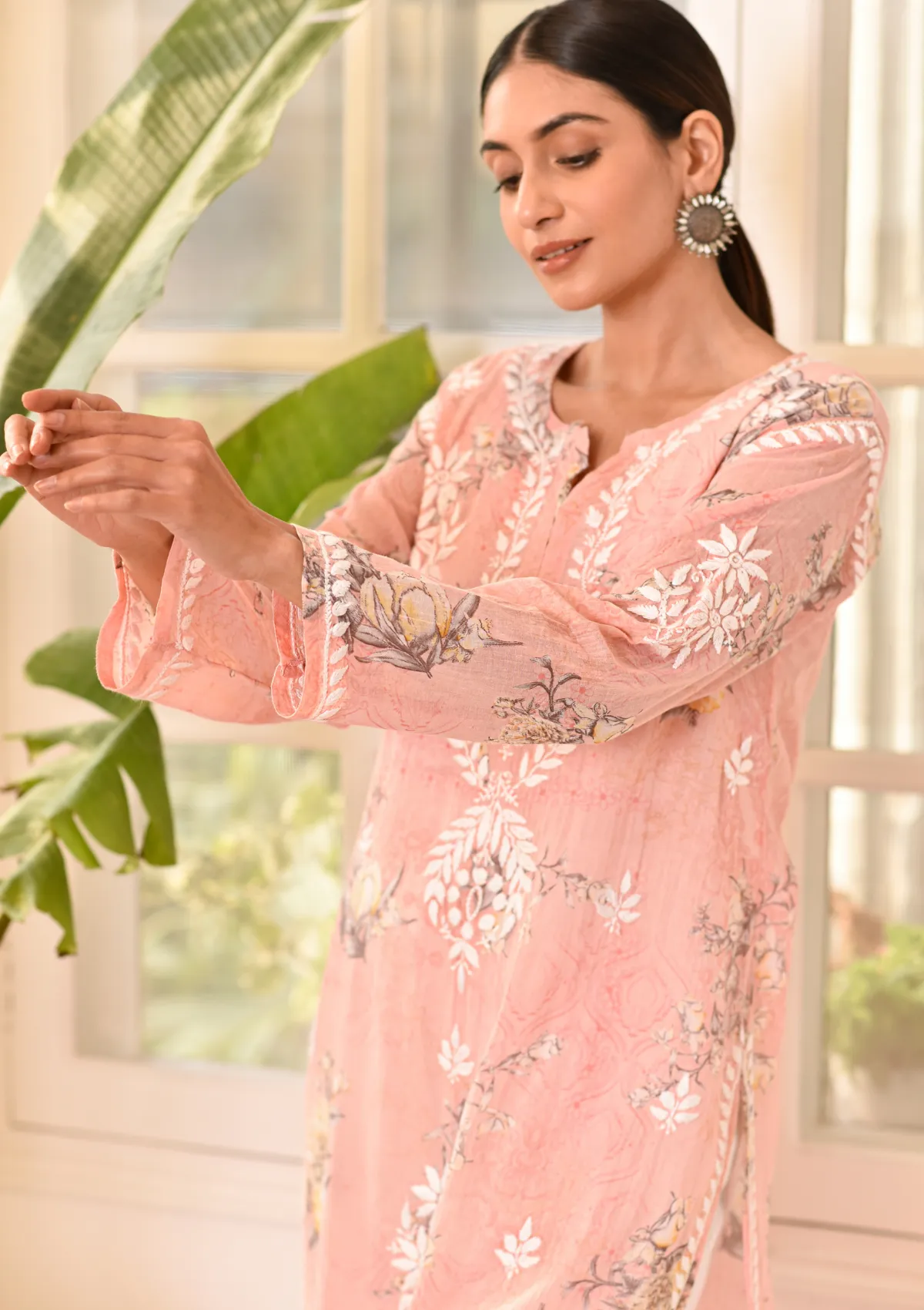 Eliza Mulmul Straight Kurta