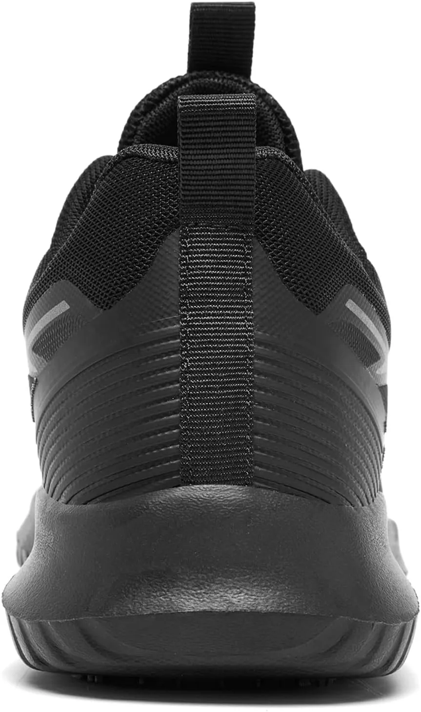 ENLEN&BENNA TRM Non Slip Shoes for Men Food Service Comfortable Slip Resistant Long Time Standing Work Shoes Restaurant Kitchen Chef Black Fashion Mesh Sneakers