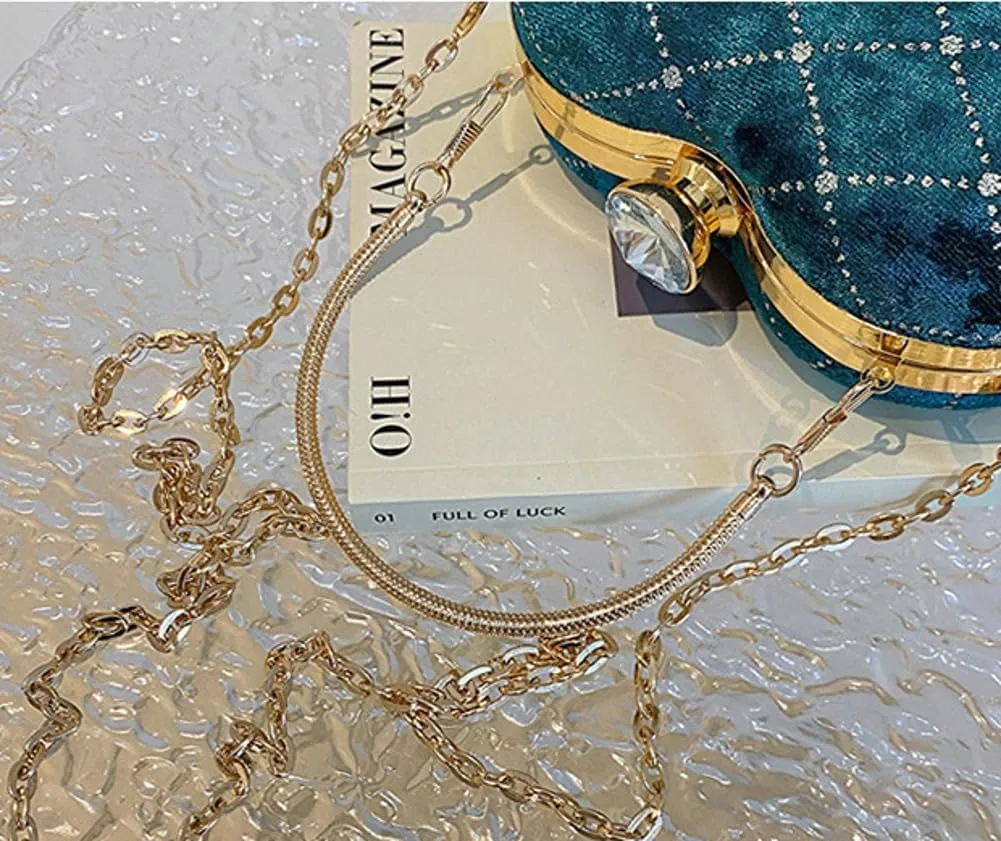 Evening Clutch Purses Women Sparkly Love Evening Handbags Crossbody Clutch Purse Trendy Shoulder Bag Wedding Prom Party