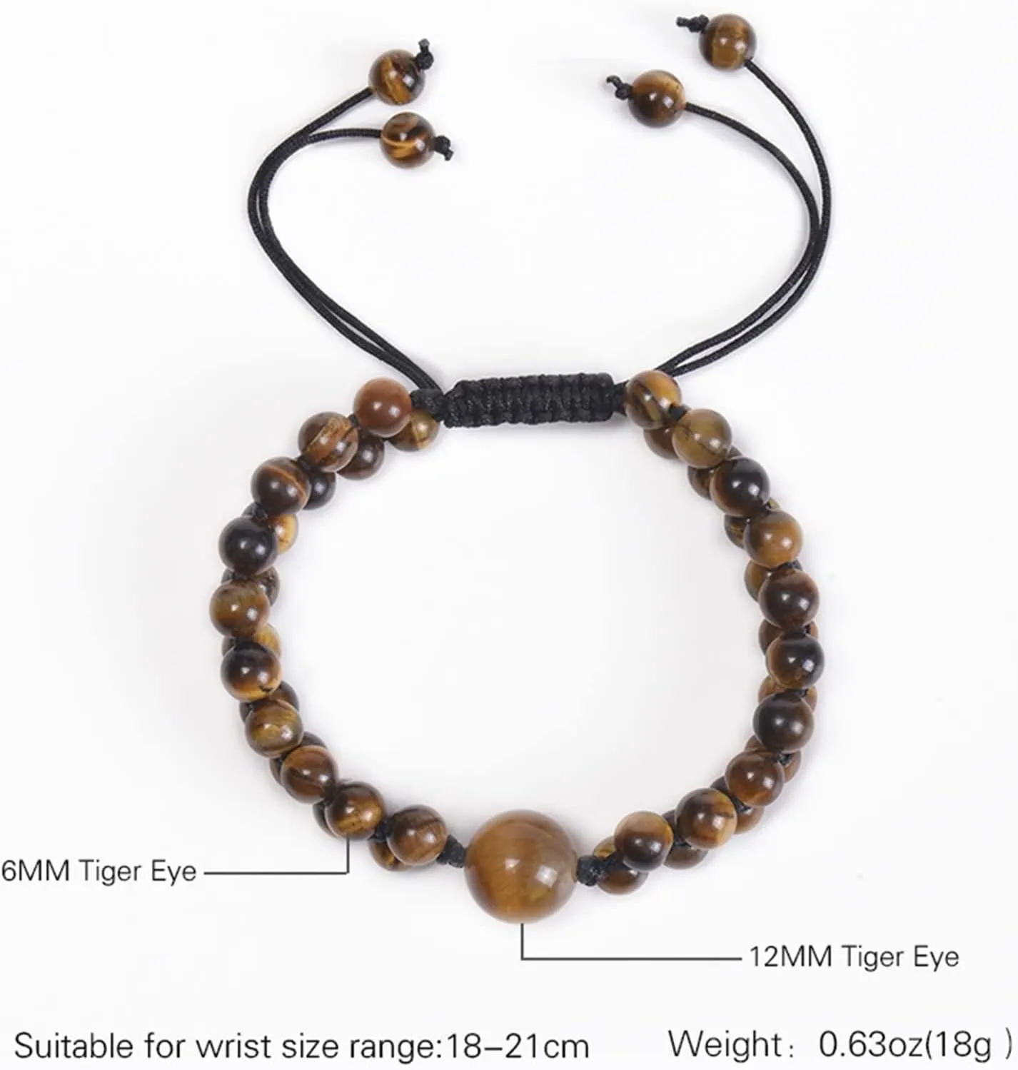 Family Bracelet, Beads Bracelets for Women Two Layer Braided Vintage Healing Jewelry for Mens Gifts