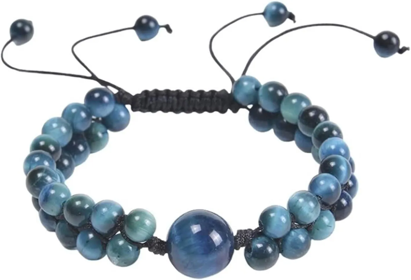 Family Bracelet, Beads Bracelets for Women Two Layer Braided Vintage Healing Jewelry for Mens Gifts
