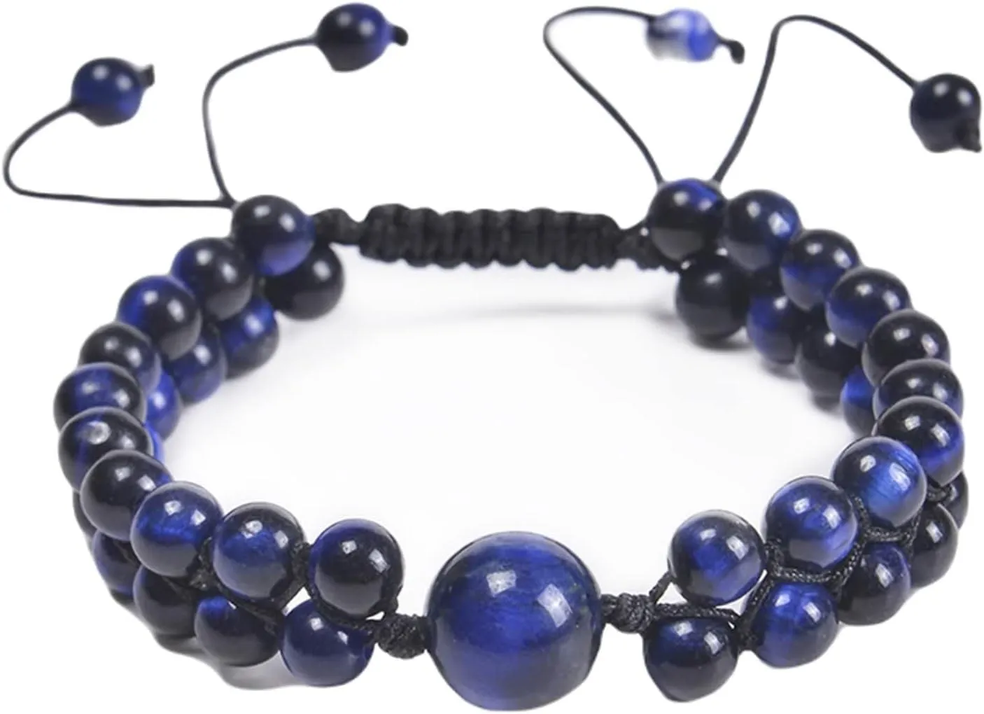 Family Bracelet, Beads Bracelets for Women Two Layer Braided Vintage Healing Jewelry for Mens Gifts
