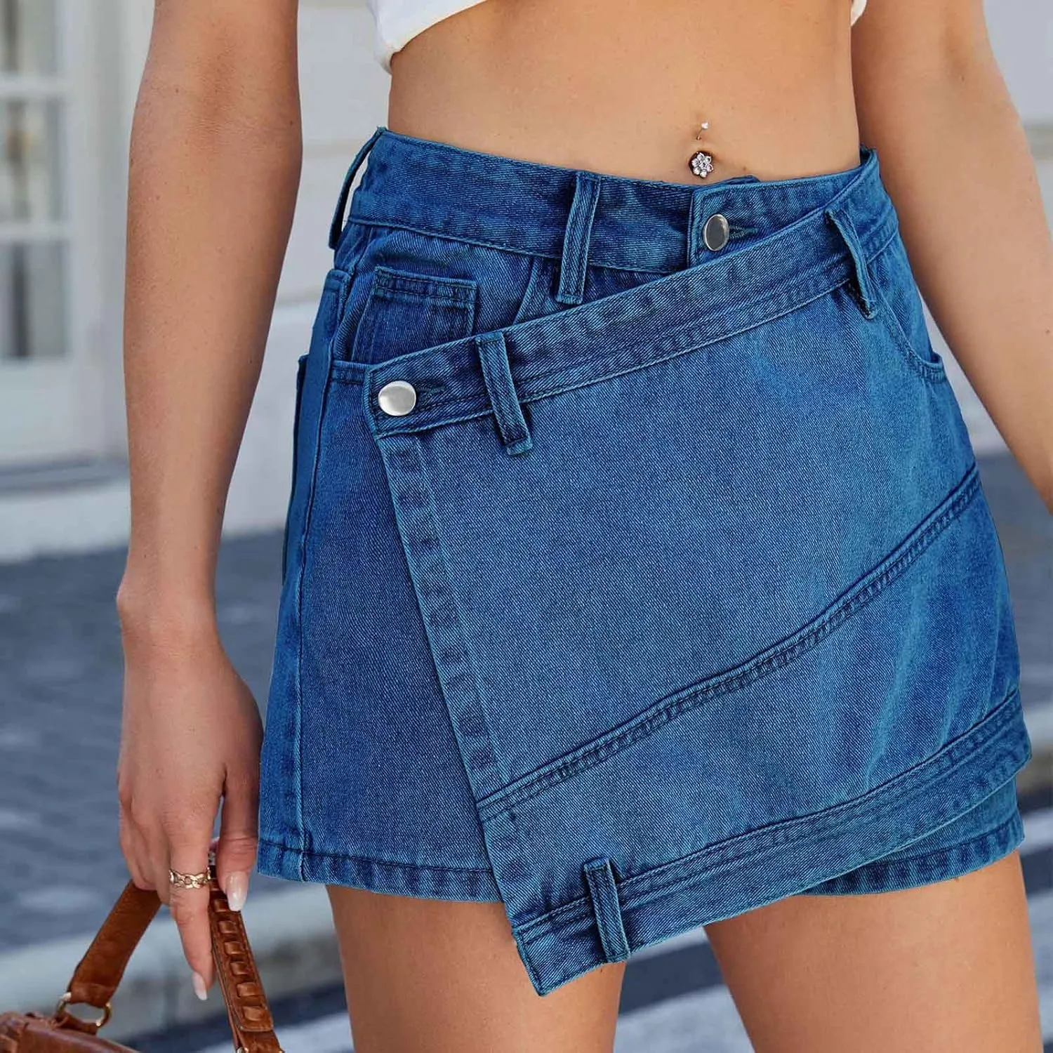 for Women Denim Mini Little Western A Line Plain Skirt Women 2025 Fashion