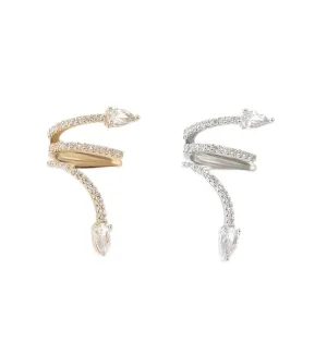    for Women Non Piercing Ear Cuffs Ear Cuff for Non Pierced Ears Clip on Cartilage Earring   Lightweight (Silver)