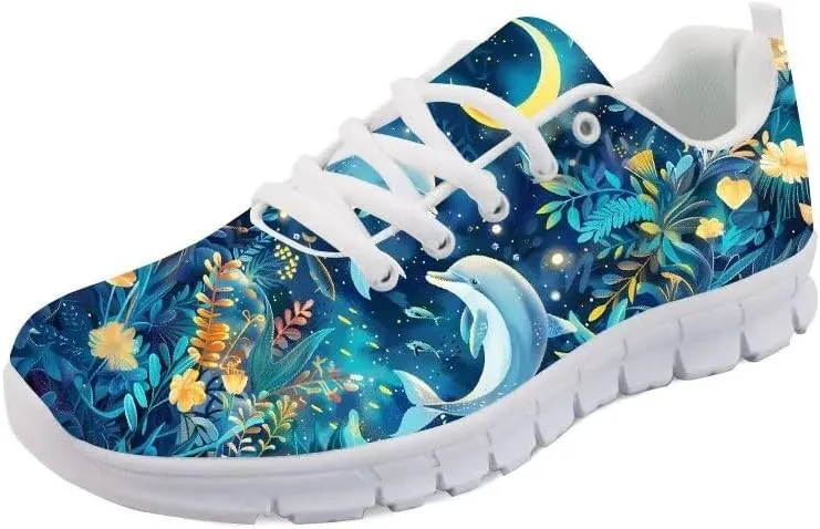 Forchrinse Purple Bling Bling Galaxy Space Print Unisex Sneakers,Women Running Shoes Men Lightweight Athletic Sports Shoes Breathable