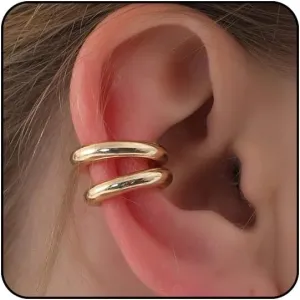 Gold Ear Cuffs Non Piercing Silver Ear Cuff Earrings for Women Fake Piercings Cartilage Earrings Non Pierced Clip On Earrings Dainty Silver Earrings