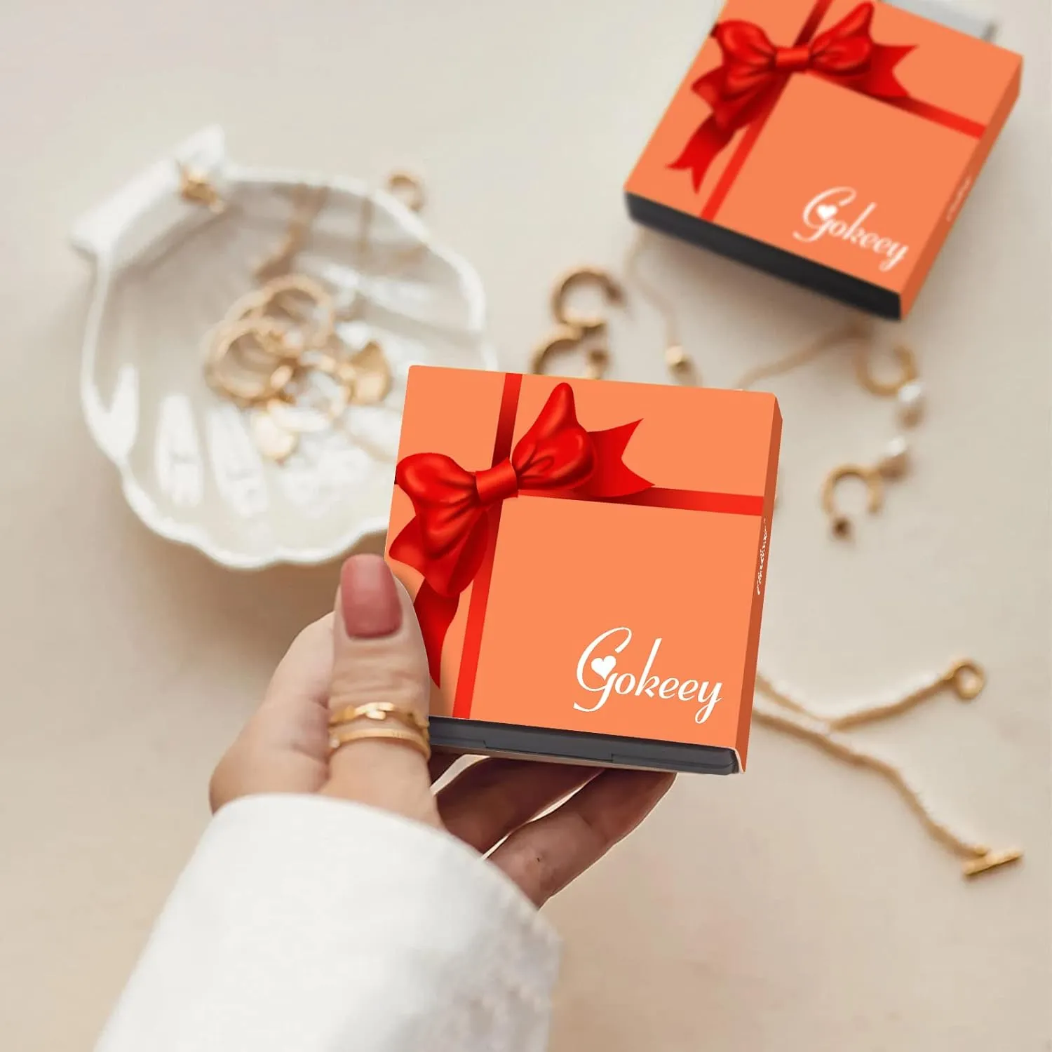 Gold Hand Chain Bracelet for Women Trendy, Dainty 14k Gold Ring Bracelet Hand Chain Finger Ring Slave Cuff Bracelet Cubic Zircon Hand Jewelry for Women Fall Jewelry Accessories for Women