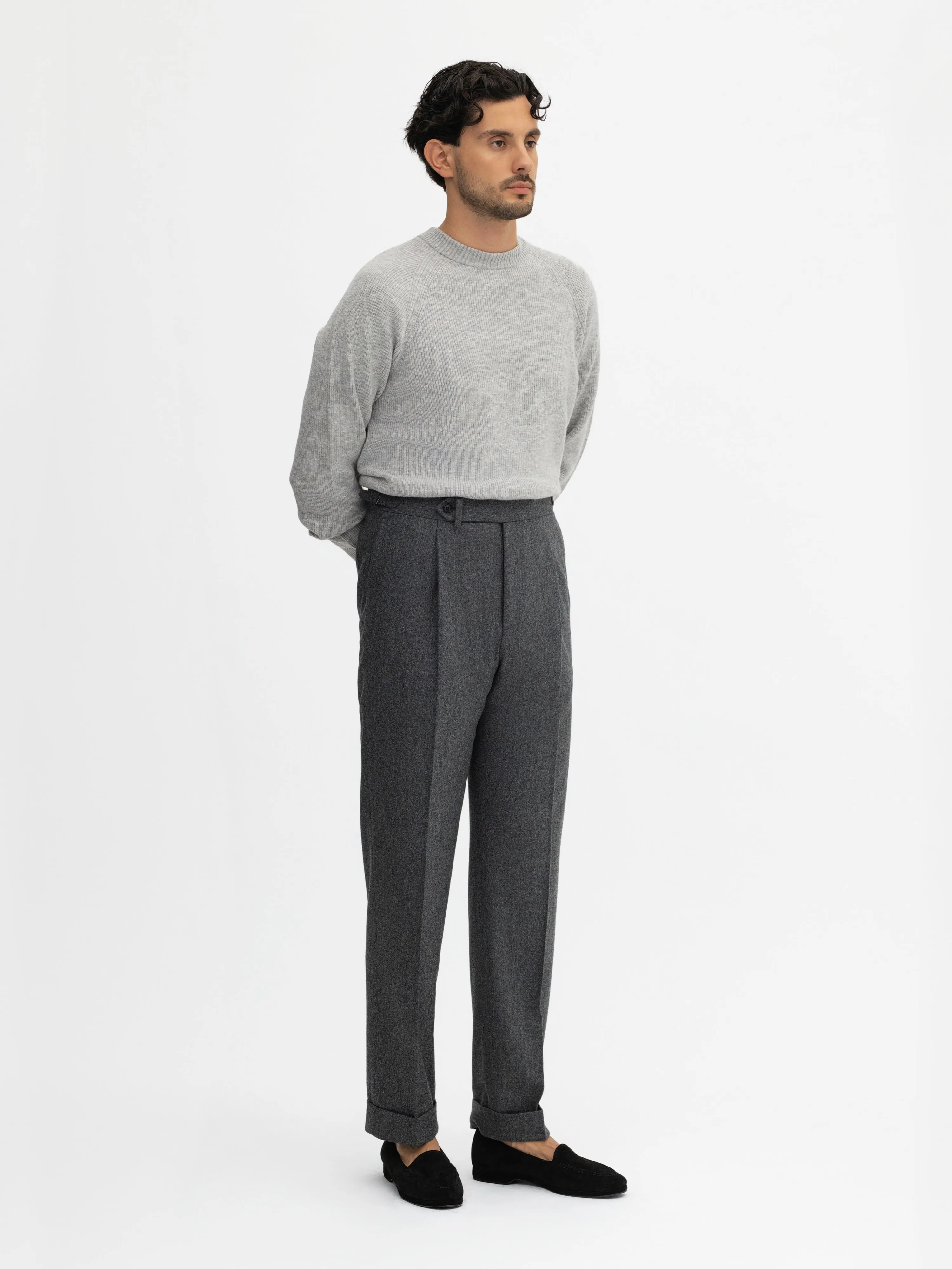 Grey Flannel Wool Suit (SB)