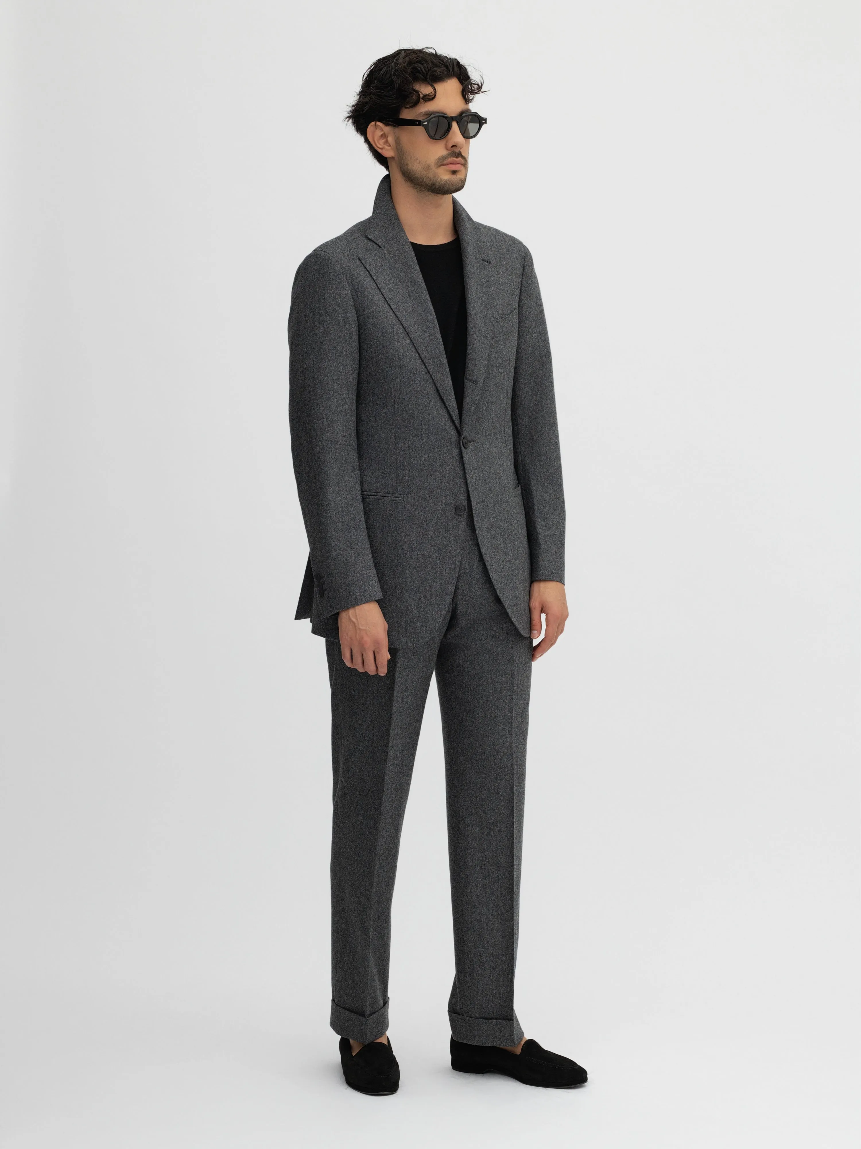 Grey Flannel Wool Suit (SB)