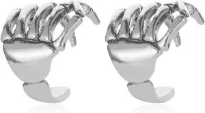 Halloween Earrings for Women Skeleton Hand Ear Cuffs Skeleton Hand Earrings Non Pierced Halloween Clip on Earrings Halloween Jewelry Costume Gifts