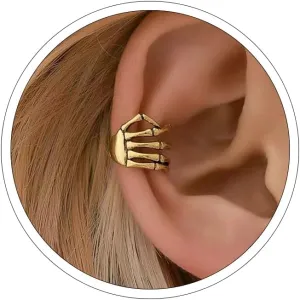 Halloween Earrings Skeleton Ear Cuff Earrings Gothic Ear Cuff Horror Halloween Jewelry Accessories