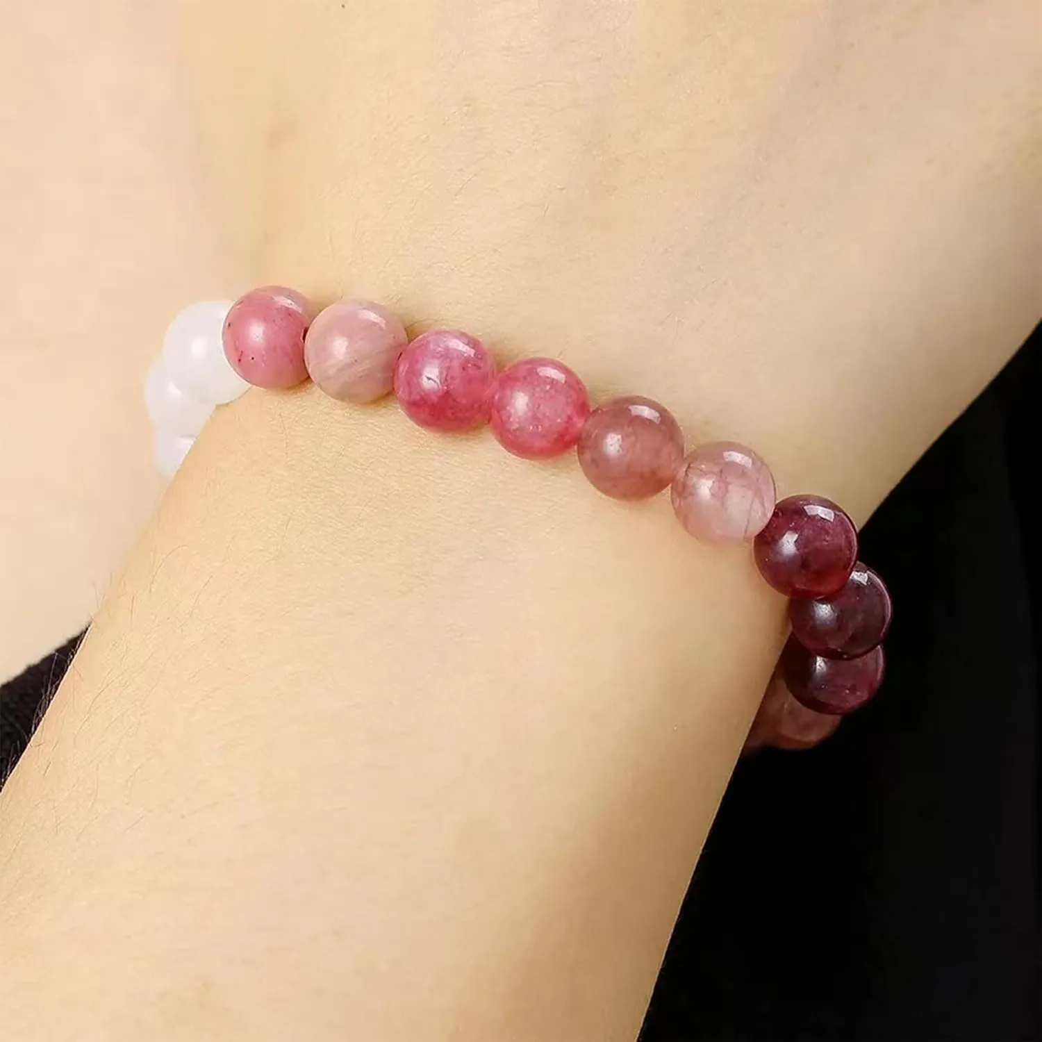 Handmade Beaded Lucky Bracelet, 8mm Fashion Bead Bracelet