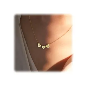 Heart Necklace - Personalized Initial Heart Necklace, Custom Name Necklaces for Women, Elegant Customized Initial Jewelry, Ideal Christmas Gifts for Her
