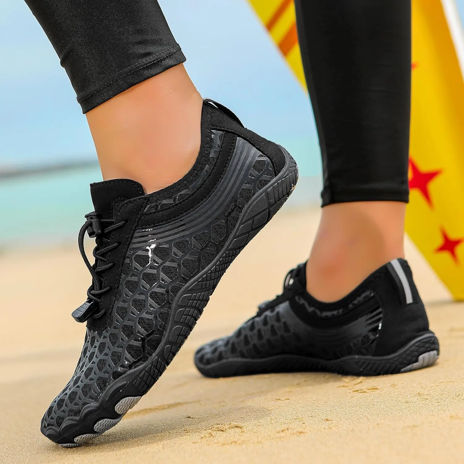 Hike Barefoot Shoes for Women Men Wide Toe Box Non-Slip Pro Water Shoes Breathable Athletic Footwear Quick-Dry Barefoot Flexible Lightweight Daily Wear Workout Sneaker for Hiking Surfing Training