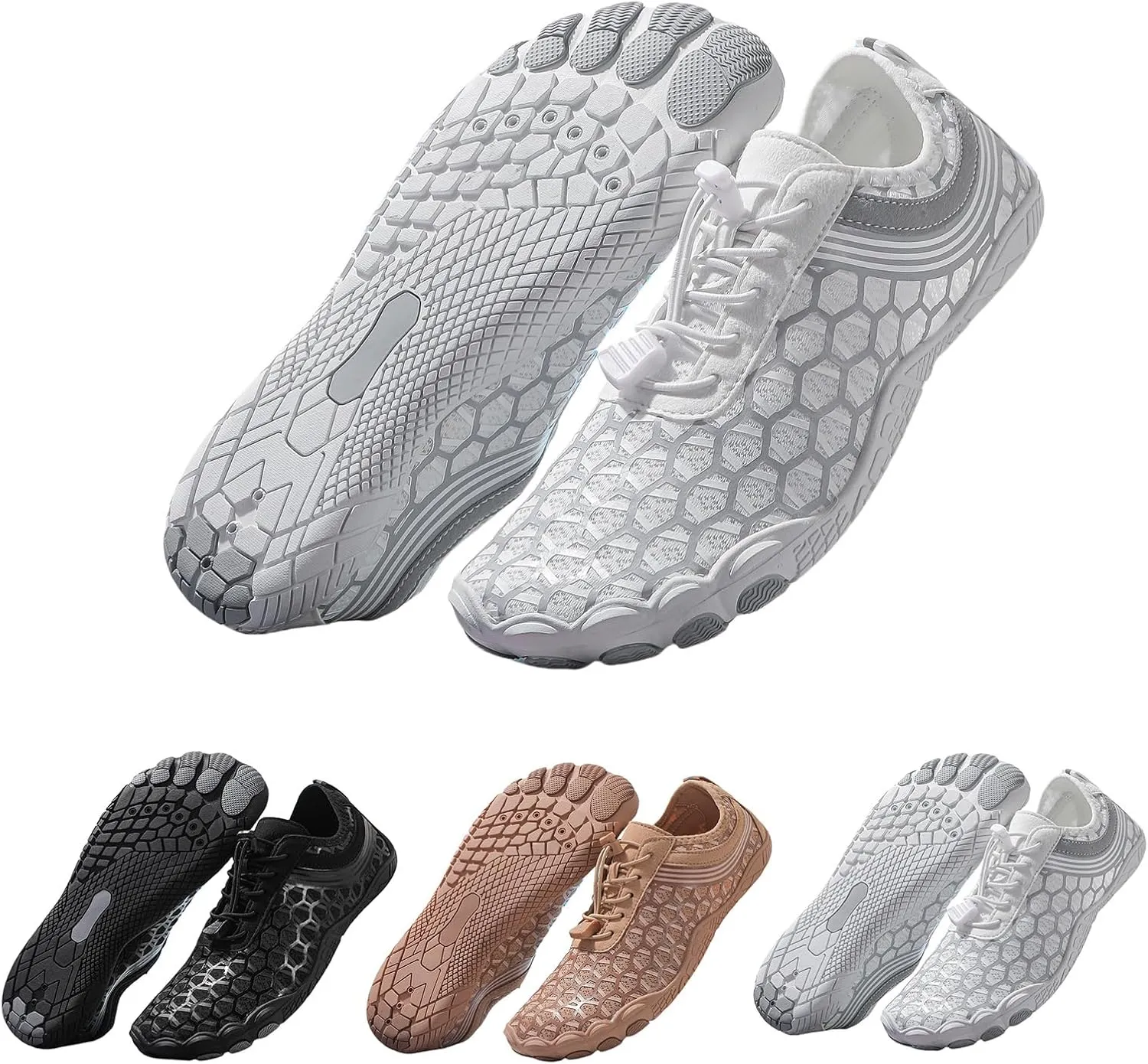 Hike Barefoot Shoes for Women Men Wide Toe Box Non-Slip Pro Water Shoes Breathable Athletic Footwear Quick-Dry Barefoot Flexible Lightweight Daily Wear Workout Sneaker for Hiking Surfing Training