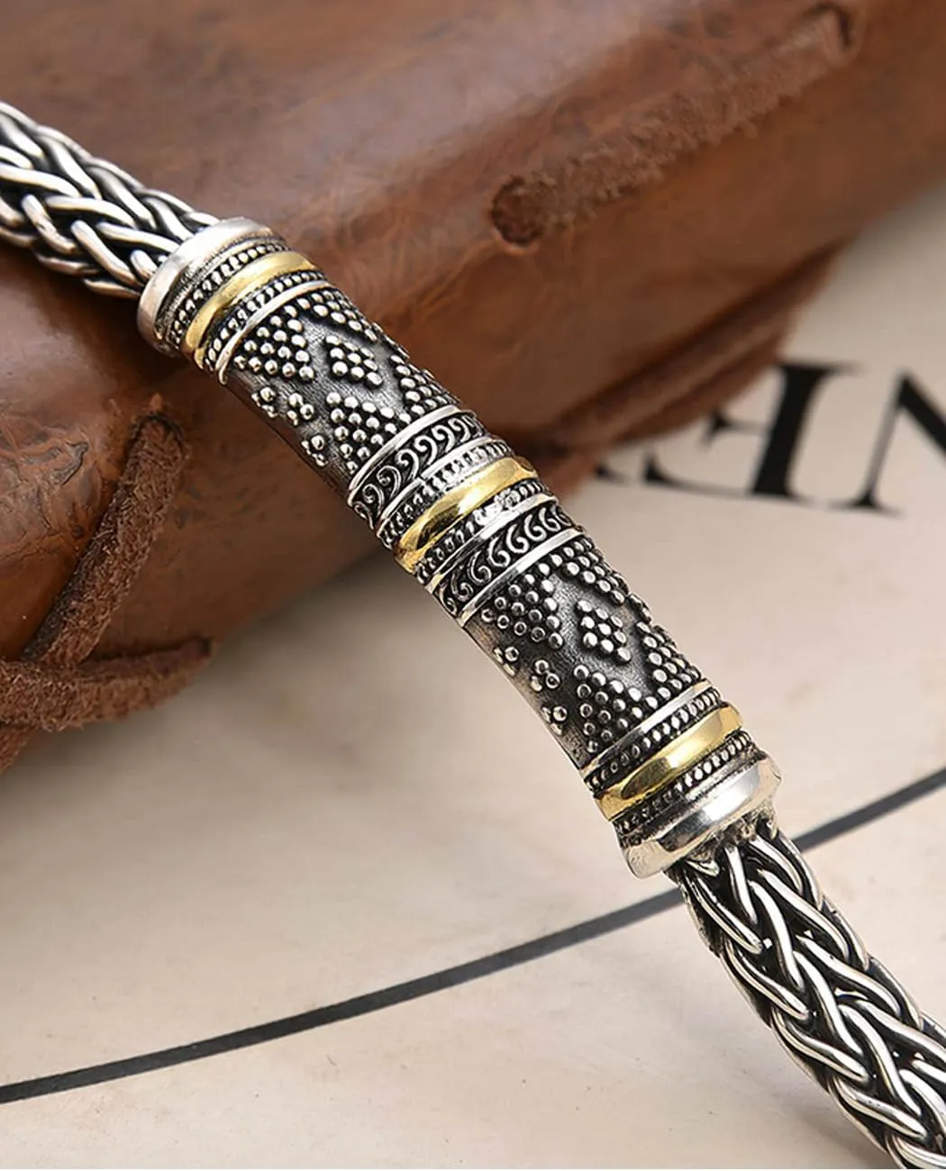 Italian Handmade Sterling Silver Mens Bracelets | Solid S925 Chain Bracelets | Men's Silver Bracelet Gift for Dad, Boyfriend, Son, My Man