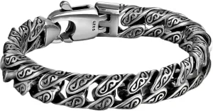 Italian Handmade Sterling Silver Mens Bracelets | Solid S925 Chain Bracelets | Men's Silver Bracelet Gift for Dad, Boyfriend, Son, My Man