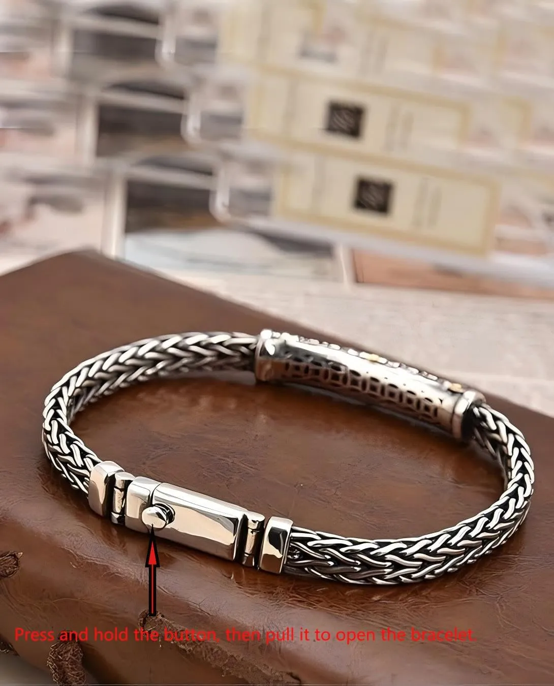 Italian Handmade Sterling Silver Mens Bracelets | Solid S925 Chain Bracelets | Men's Silver Bracelet Gift for Dad, Boyfriend, Son, My Man