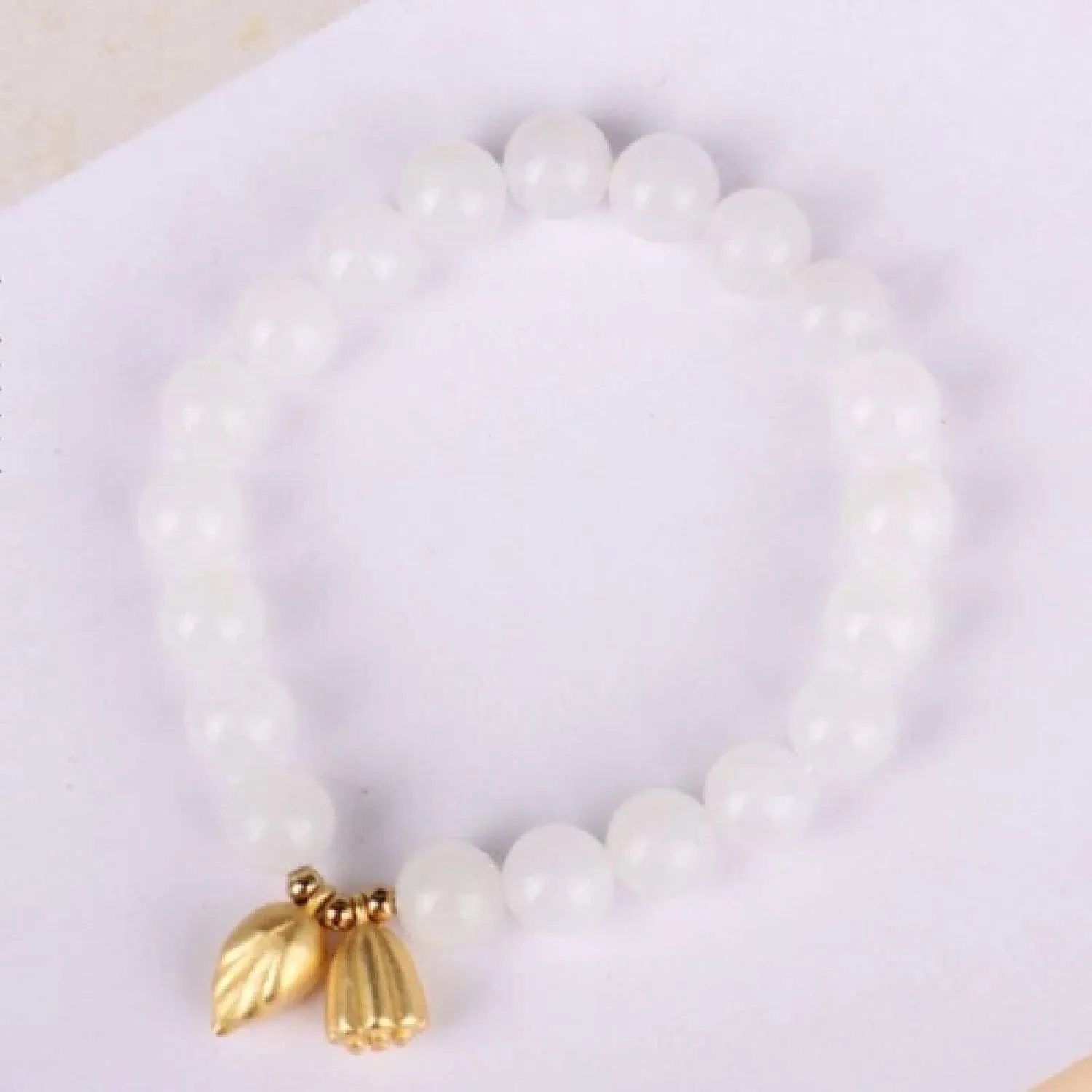 Jade Bracele Women's Ancient Style Flower Bead Bracelets Woven Hand Rope Girlfriends Jewelry,D