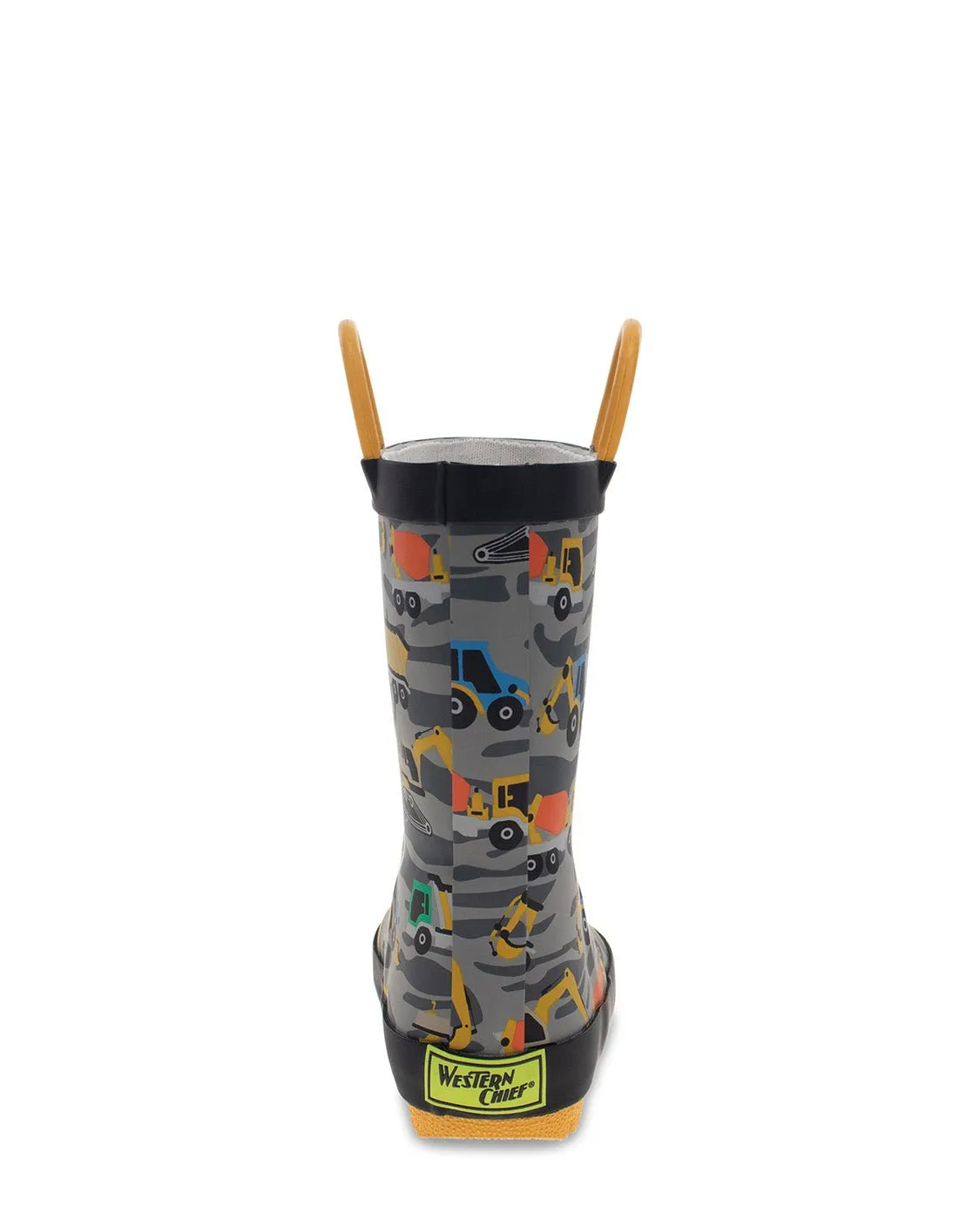 Kids Construction Rain Boot - Gray