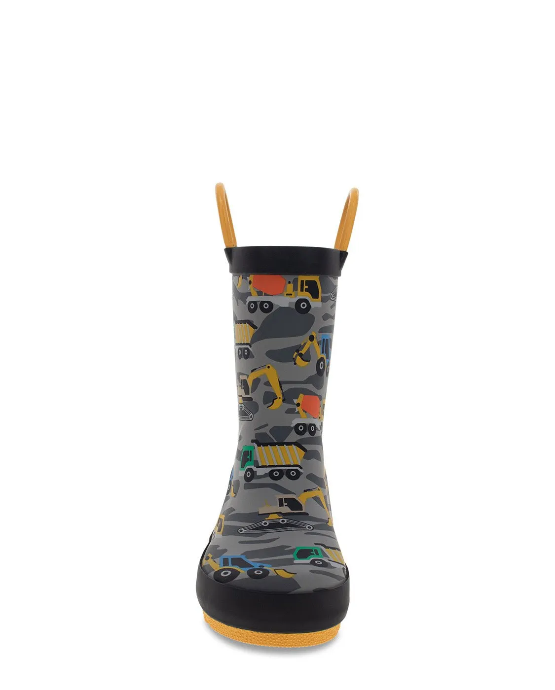 Kids Construction Rain Boot - Gray