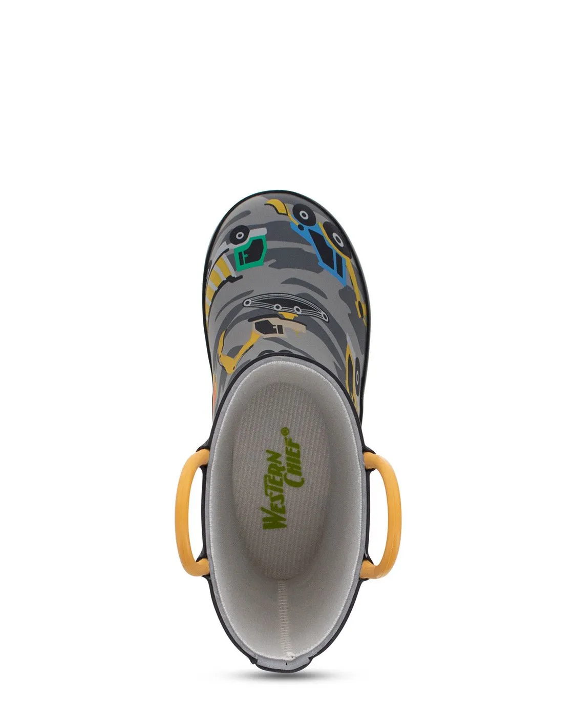 Kids Construction Rain Boot - Gray