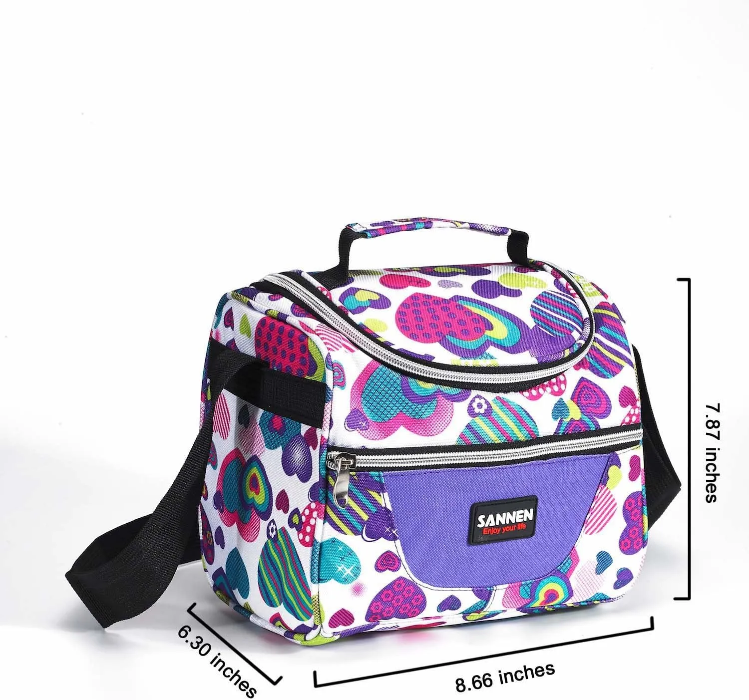 Kids Lunch Bag insulated Lunch Box Cooler Bento Bags for School Work/Girls Boys Children Student with Adjustable Strap