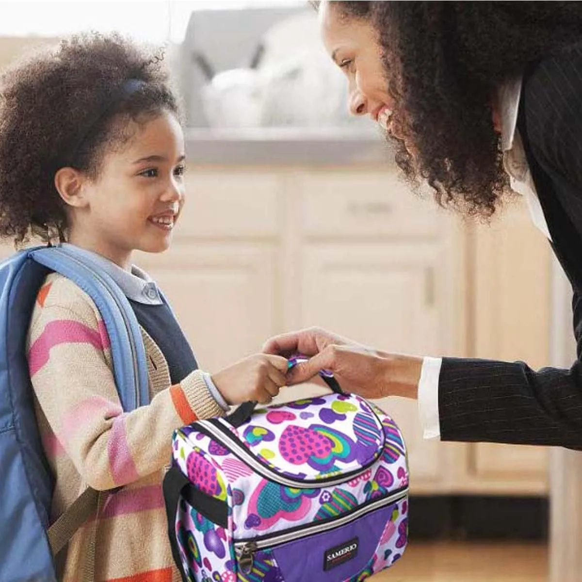 Kids Lunch Bag insulated Lunch Box Cooler Bento Bags for School Work/Girls Boys Children Student with Adjustable Strap