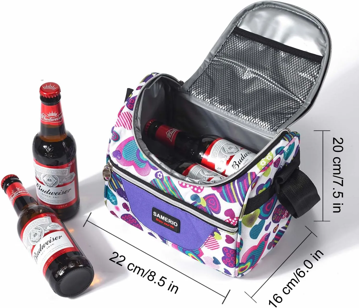 Kids Lunch Bag insulated Lunch Box Cooler Bento Bags for School Work/Girls Boys Children Student with Adjustable Strap