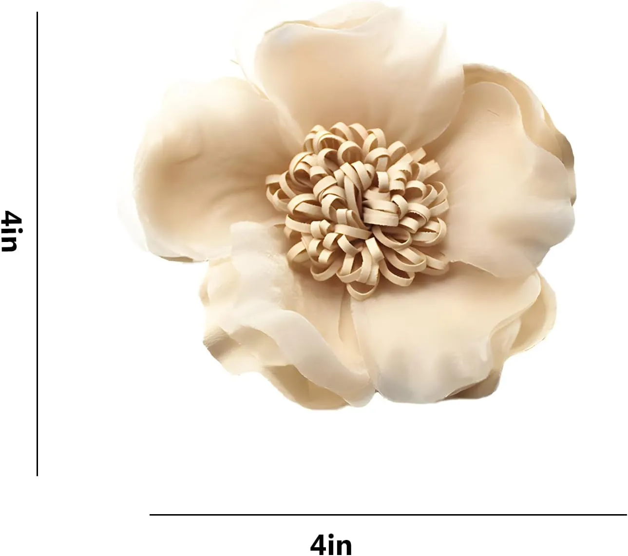 Large Red Rose Flower Brooches Pins for Women Dainty Satin Fabric Brooches Big Camellia Flower Brooch Wedding Party Clothing Pin Accessory Jewelry
