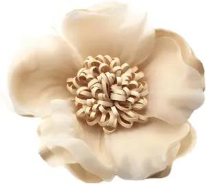 Large Red Rose Flower Brooches Pins for Women Dainty Satin Fabric Brooches Big Camellia Flower Brooch Wedding Party Clothing Pin Accessory Jewelry