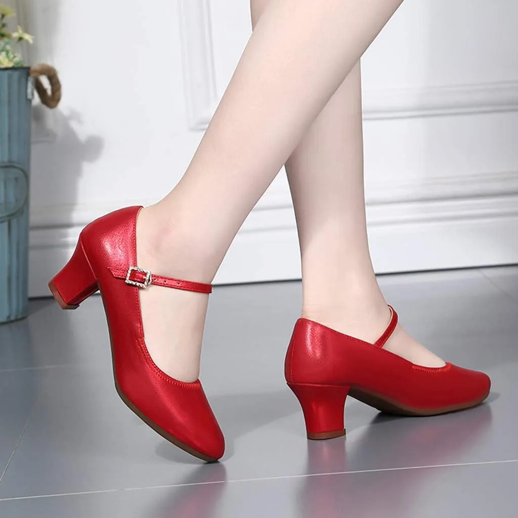 Latin Single Fashion Dancing Women Shoes Dance Ballroom Prom Women's Espadrille Wedges Sandals for Women Low Heel