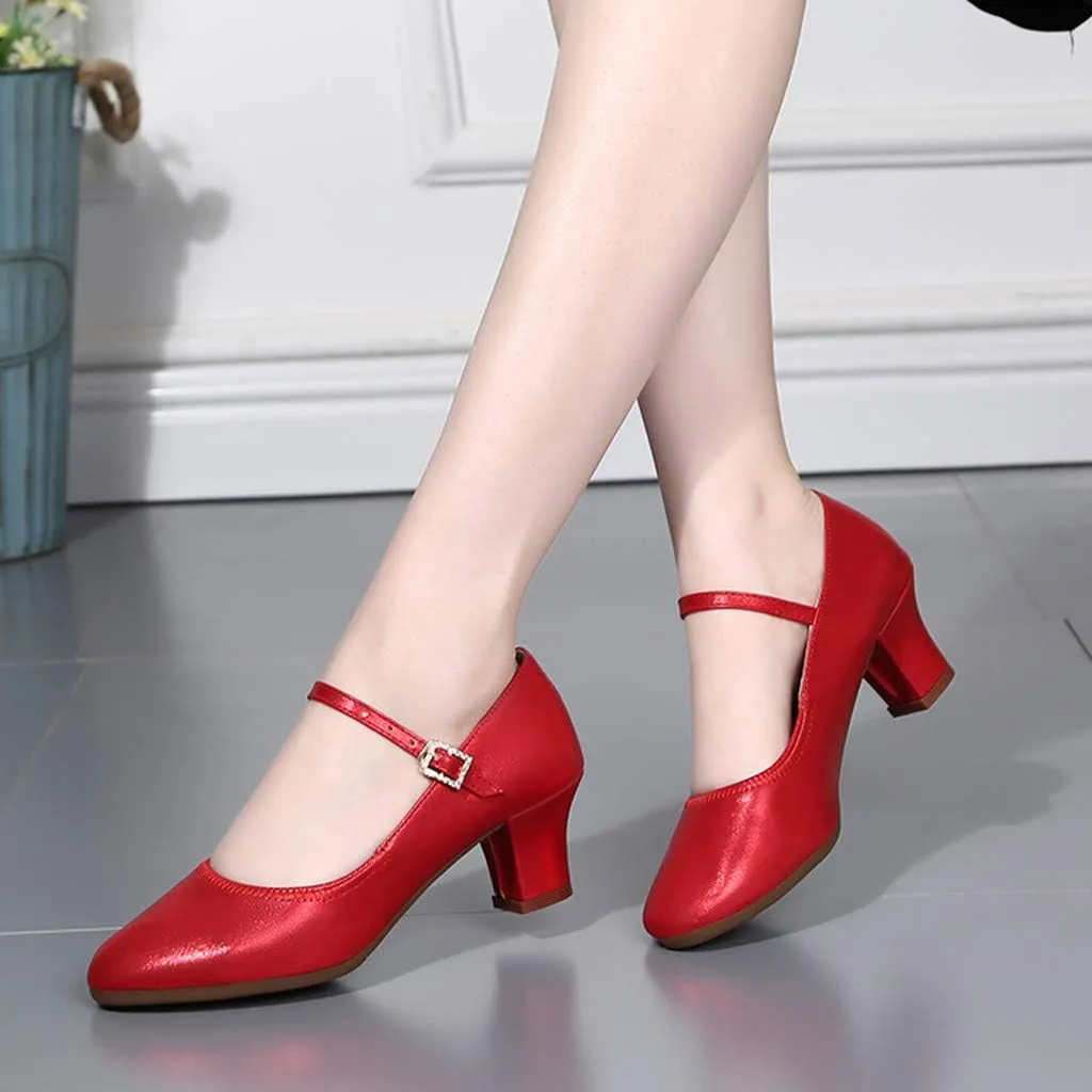 Latin Single Fashion Dancing Women Shoes Dance Ballroom Prom Women's Espadrille Wedges Sandals for Women Low Heel