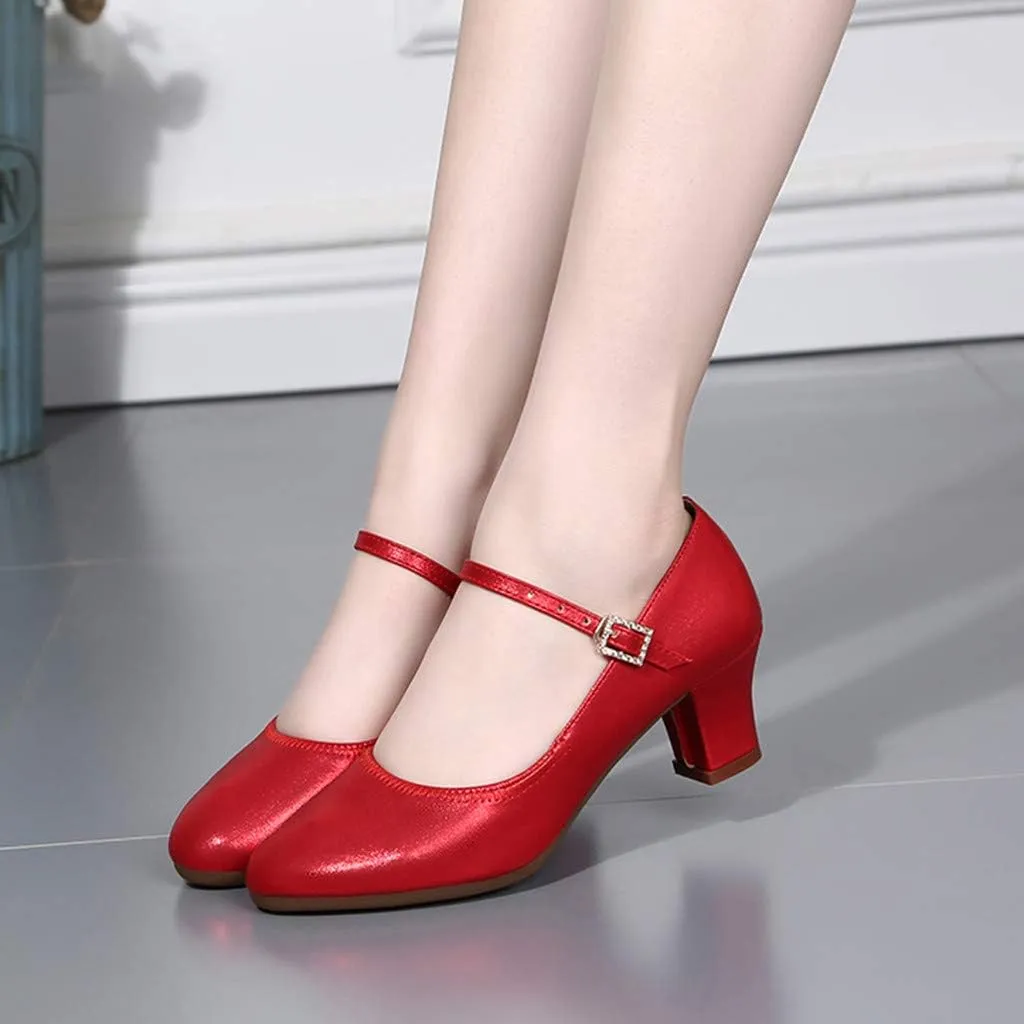 Latin Single Fashion Dancing Women Shoes Dance Ballroom Prom Women's Espadrille Wedges Sandals for Women Low Heel