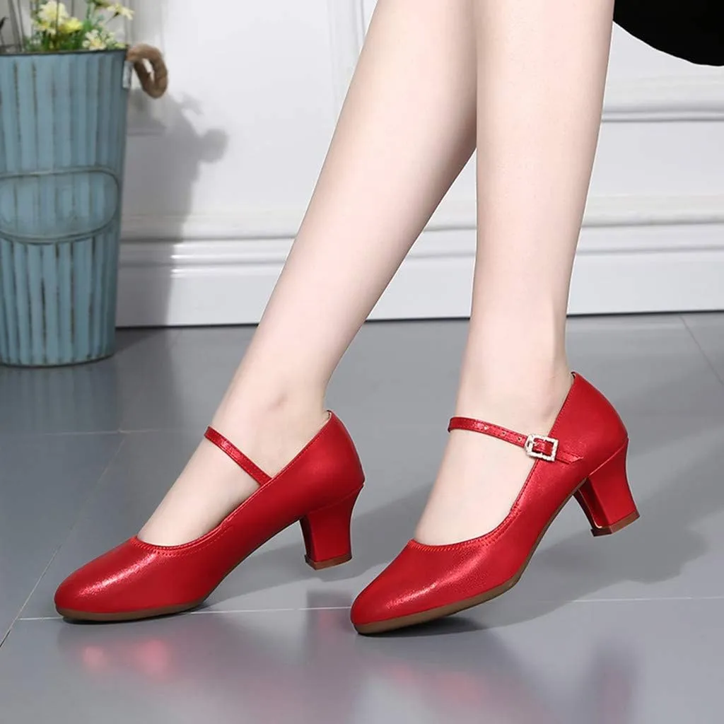 Latin Single Fashion Dancing Women Shoes Dance Ballroom Prom Women's Espadrille Wedges Sandals for Women Low Heel