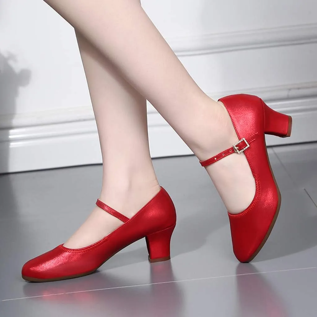 Latin Single Fashion Dancing Women Shoes Dance Ballroom Prom Women's Espadrille Wedges Sandals for Women Low Heel