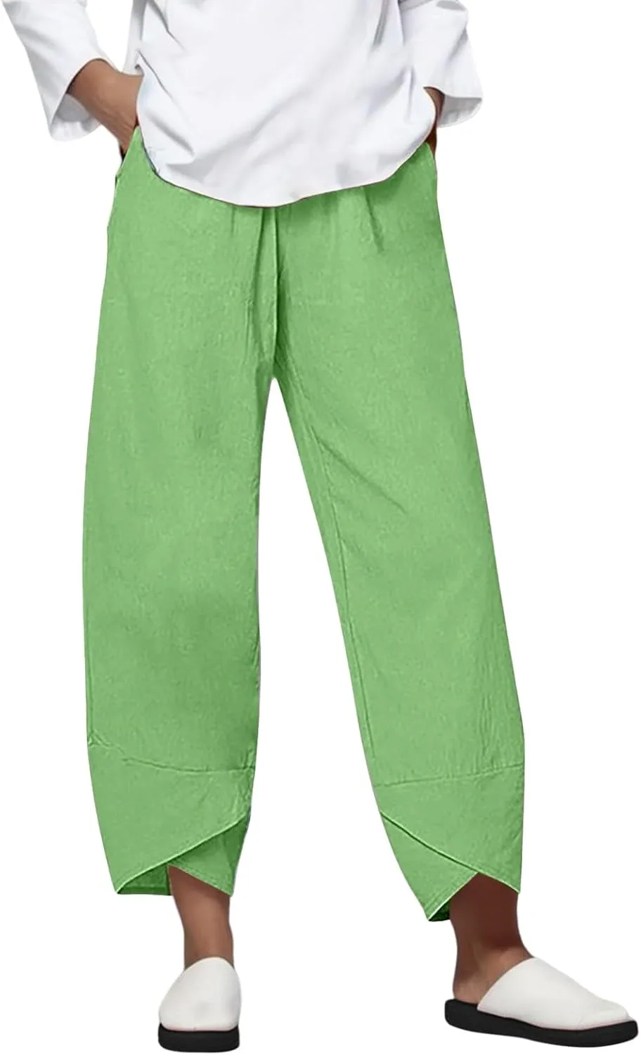 LCMTWX Linen Pants for Women Wearing Home Female Women's Capri Pants High Waist Jeans for Women High Waist Exercise Clothes