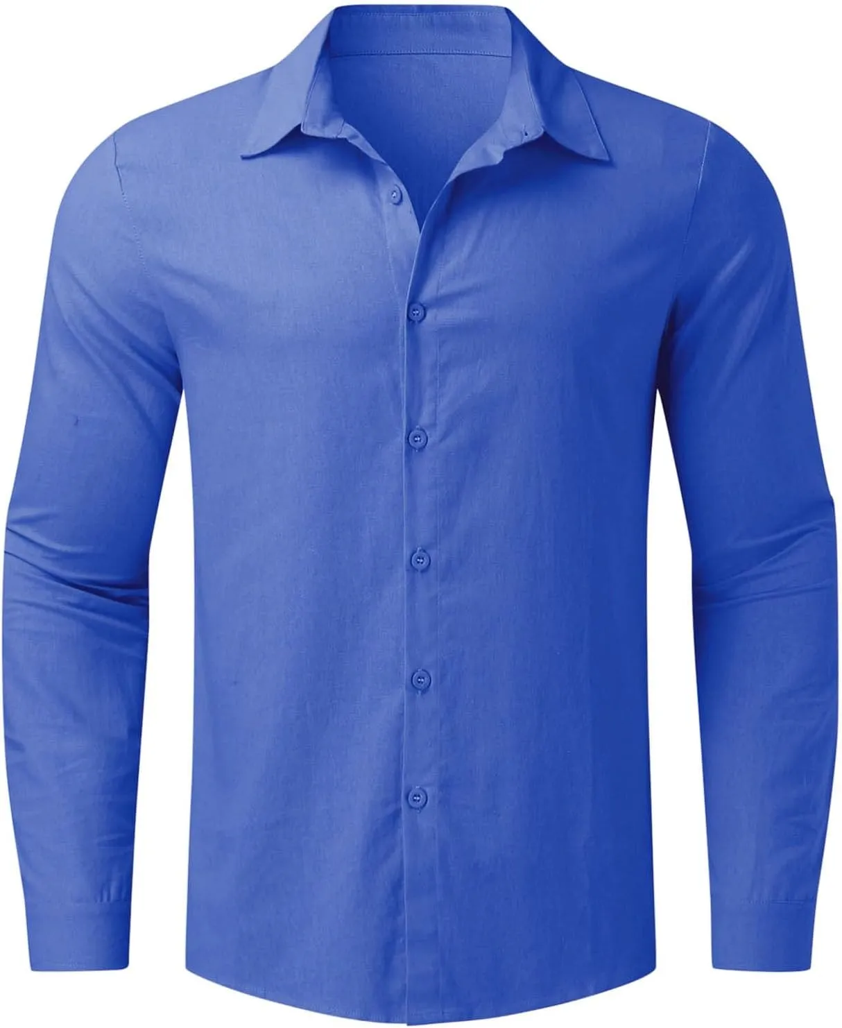 LCMTWX Long Sleeve Shirt Men Casual Plus Size Loose Shirt Mens Turn Down Collar Long Sleeve Shirt Men's Long Sleeve Shirts