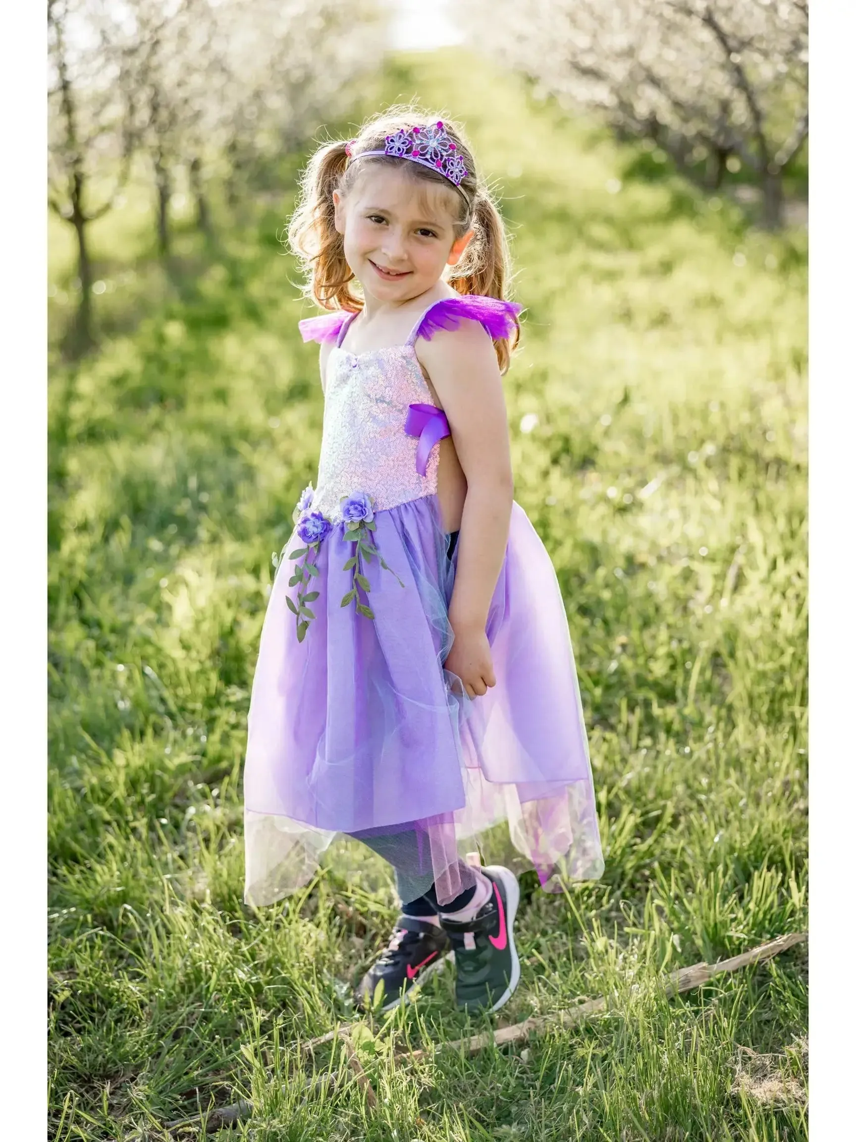 Lilac Sequins Forest Fairy Tunic Dress