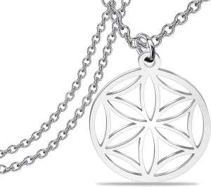 Lywjyb Birdgot Flower Of Aphrodite Necklace Goddess of Love Symbol Necklace for Men Women