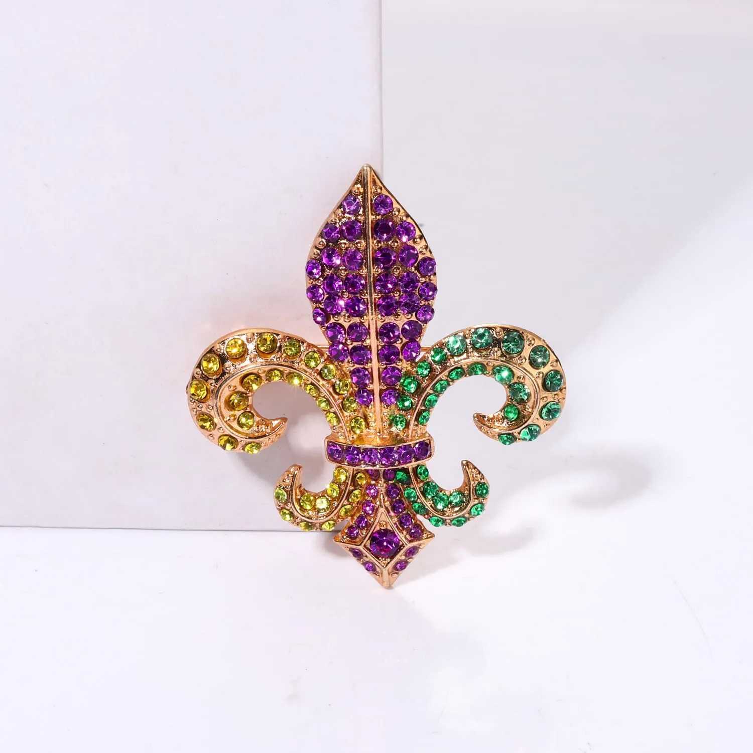 Mardi Gras Brooches Pin for Women Girls Rhinestone Mask Fleur De Lis Brooch Glitter Jester Pins Fat Tuesday Carnial Parade Holiday Brooches Jewelry