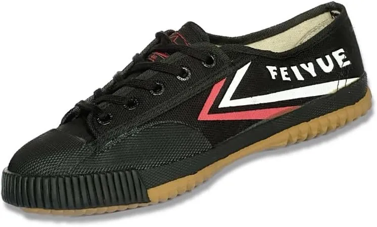 Martial Arts Shoes Low Top Canvas Shoes for Parkour Kung Fu, Rubber Sole Fashion Sneakers for Indoor/Outdoor Activities