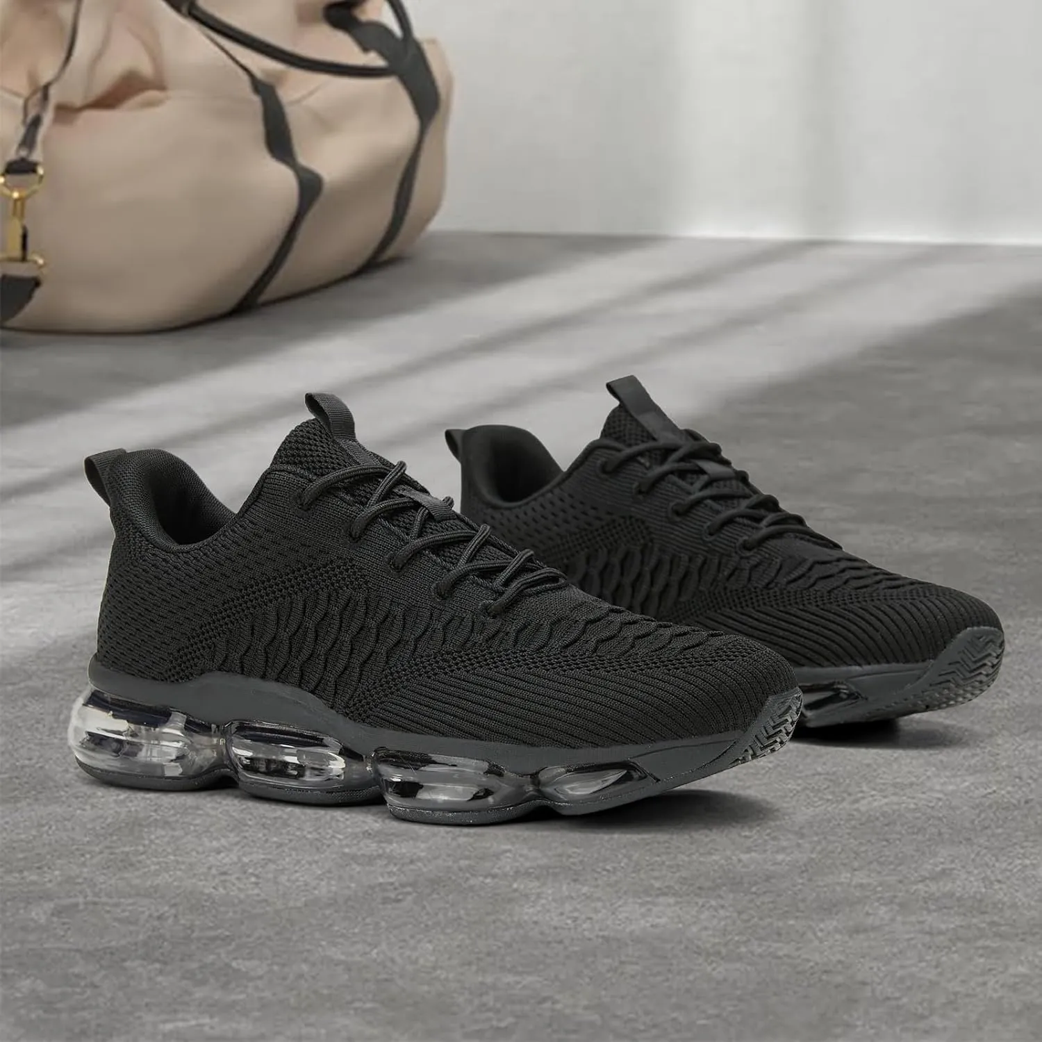 Men's Air Cushion Running Shoes Breathable Tennis Fashion Sneakers Non Slip Workout Casual Sport Shoes Gym Training Comfortable Walking Shoes