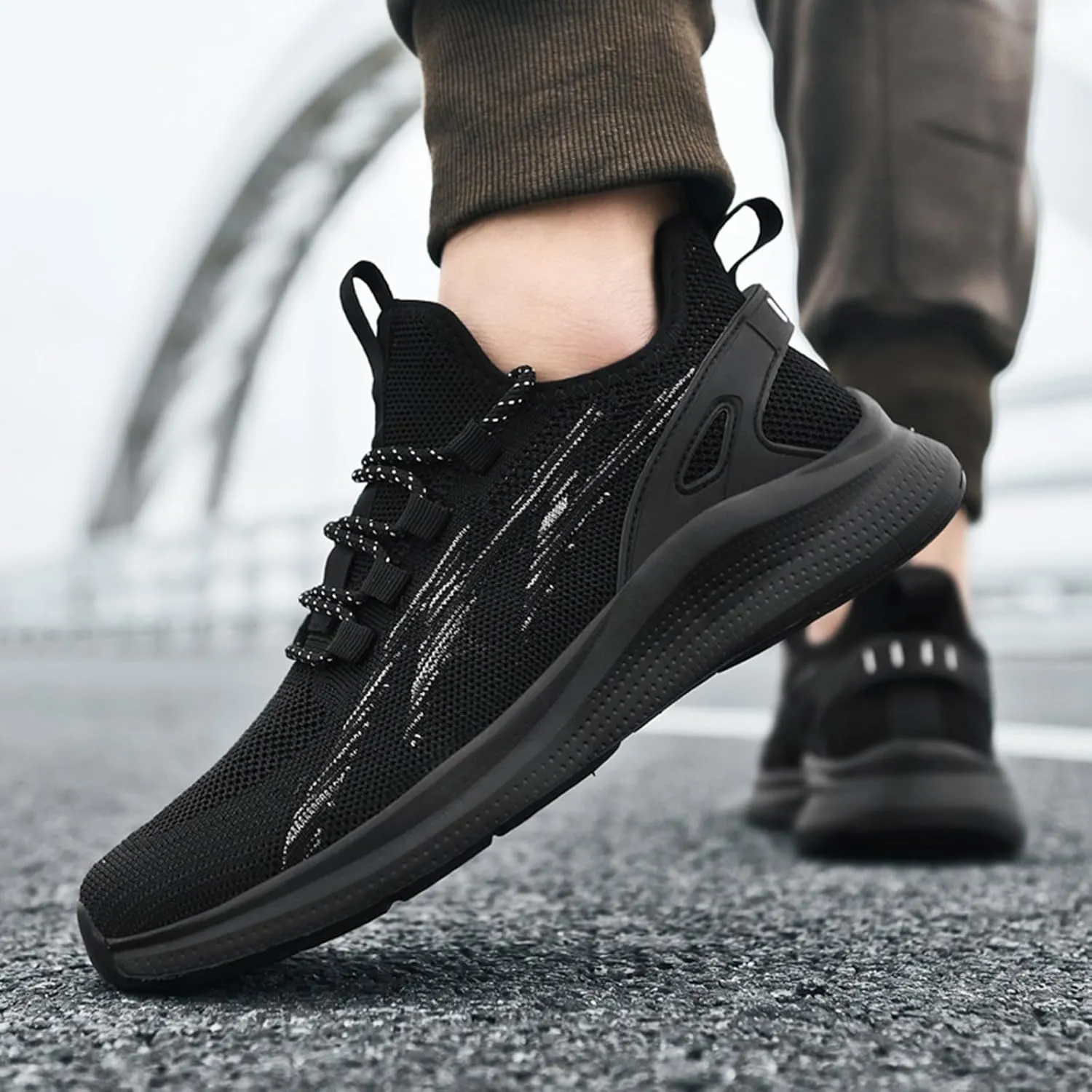 Men's Athletic Running Shoes Lightweight Mesh Jogging Walking Shoes Workout Trail Sneakers Shoes for Men